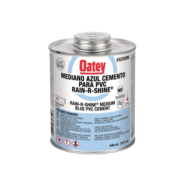 ITEM 32348 Mediano Azul Cemento para PVC RAIN-R-SHINE (Alta Humedad)